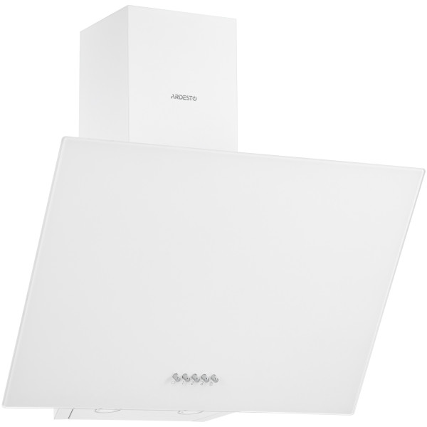 Витяжка ARDESTO похила, 60см, 900м3ч, скло, 2х1Вт LED, кнопкове, білий