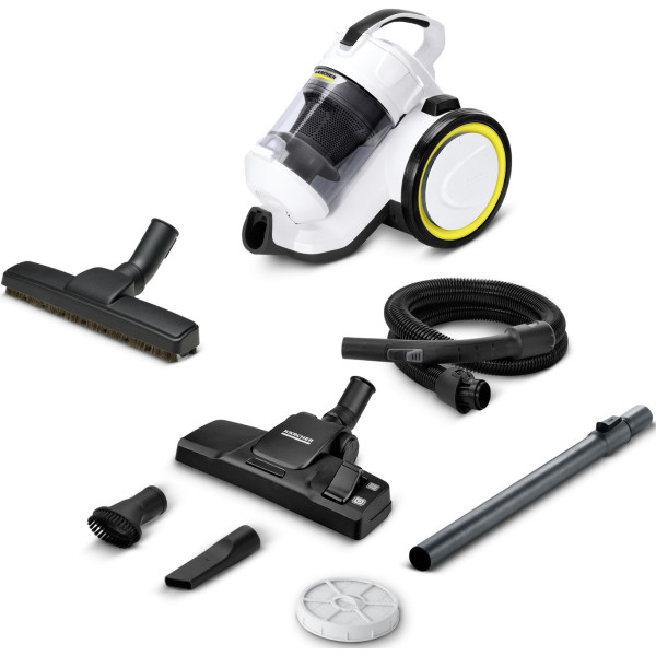 Пилосос Karcher контейнерний VC 3 Plus Premium, 1600Вт, конт пил -0.9л, вага-4.4кг, HEPA 13, білий