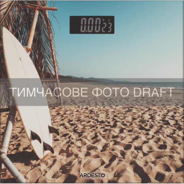 Ваги ARDESTO підлогові SURF, 150кг, AAAx2 в комплекті, скло, багатокольорові