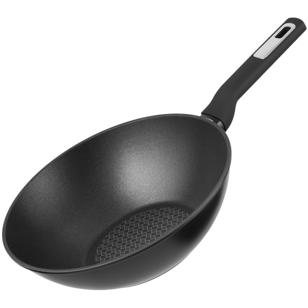 Сковорода ВОК ARDESTO Gemini Lucca, 28см, алюміній, чорний