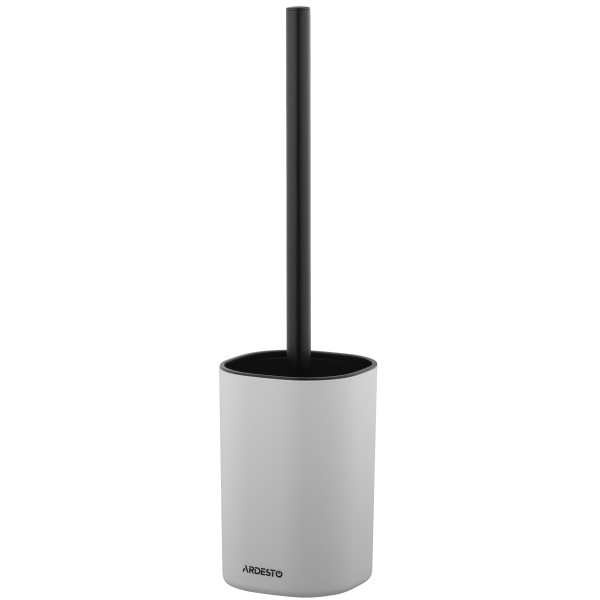 Набір щітка для унітазу з підставкою ARDESTO Vigor 9.9x15/39см, поліпропілен, нержавіюча сталь, сірий