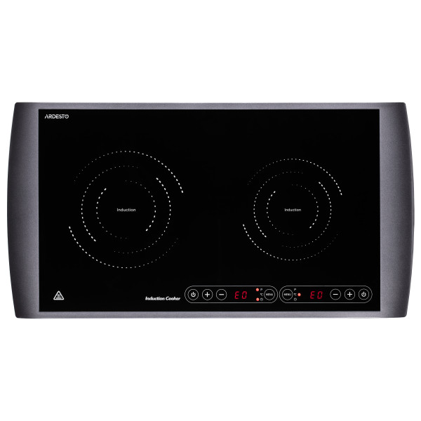 Плитка настільна ARDESTO індукційна, конфорок - 2 на 1.3кВт + 1.6кВт горизонт., керування - сенсорне, таймер, чорний
