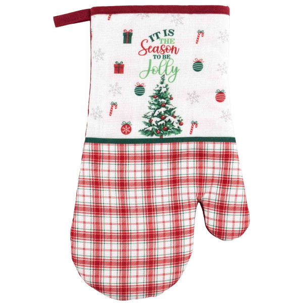 Рукавичка ARDESTO Christmas Tree 18х30см, 100% поліестер (верх), 100% бавовна (низ), зелений