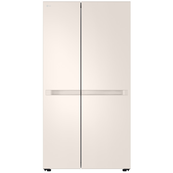Холодильник LG SBS, 179x91х74, холод.відд.-423л, мороз.відд.-241л, 2дв., E, NF, інв., диспл внутр., бежевий