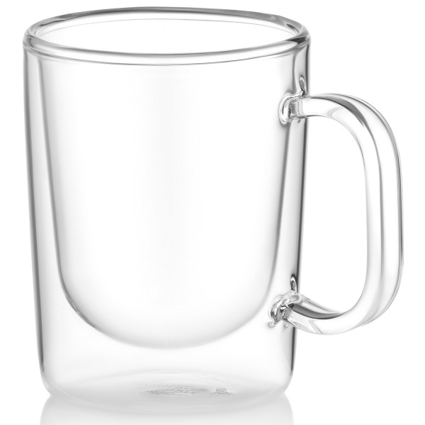 Набір чашок з ручками і подвійними стінками ARDESTO, 270мл, 2шт, боросилікатне скло, прозорий