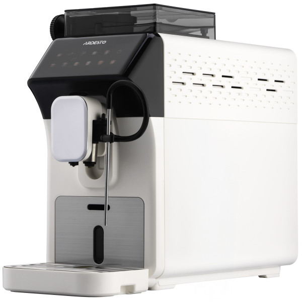 Кавомашина ARDESTO, 2л, зерно, автомат.капуч, дисплей, авторецептів -9, біло-чорний