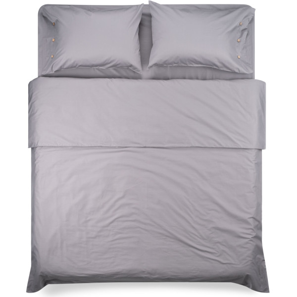 Простирадло ARDESTO Mix&Match, 180х240см, 100% бавовна, сатин, сірий