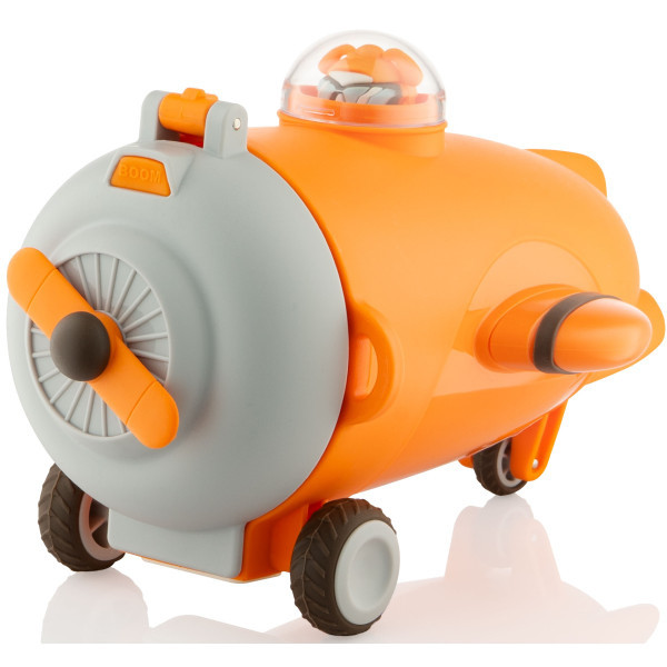 Пляшка для води ARDESTO Plane 550мл, пластик, оранжевий