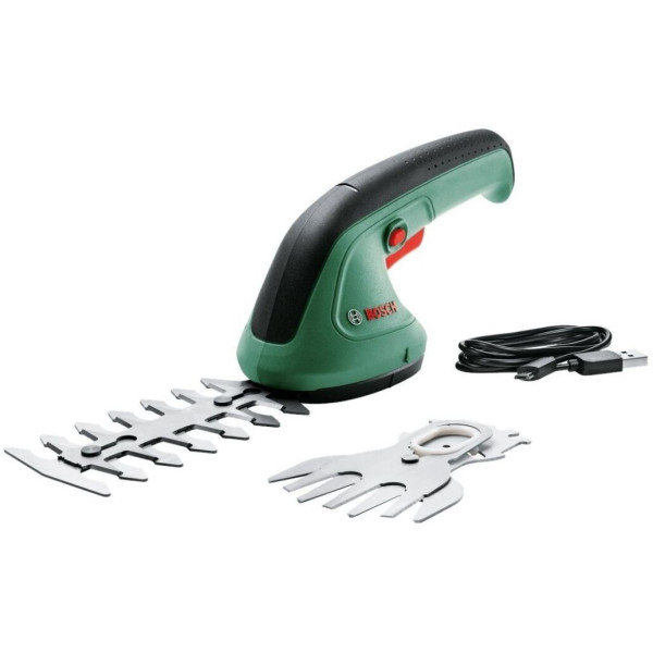Кущоріз акумуляторний Bosch EasyShear 3.6В акб 1х1.5А·год лезо 12см крок різу 8мм 0.5кг
