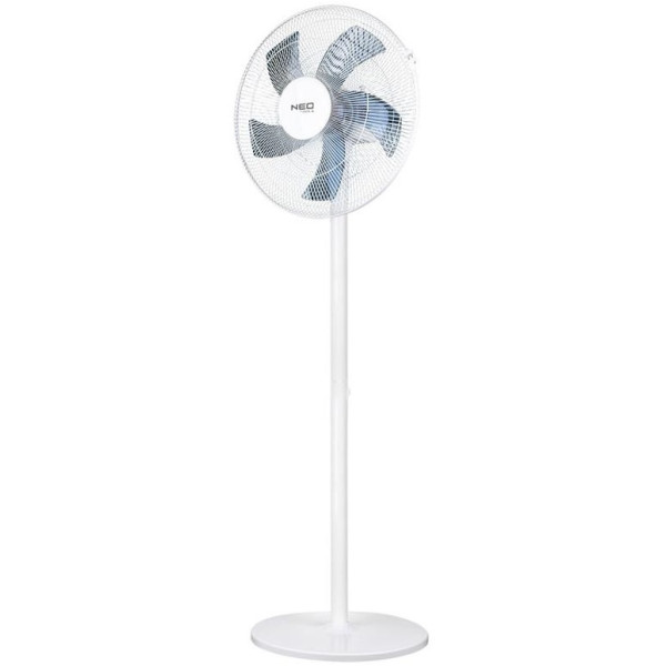 Вентилятор підлоговий Neo Tools NT01 професійний, 40см, 50Вт, опора кругла, двигун мідь 100%, білий