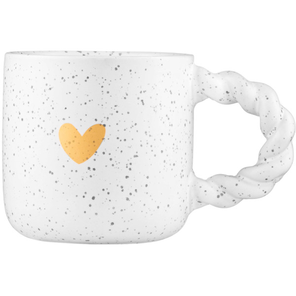 Чашка ARDESTO My heart, 300мл, кераміка, сірий світлий