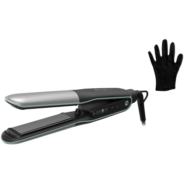 Випрямляч Rowenta Thermostyle, темп.режимів-5, 150-230С, дисплей, іонізація, кераміка, титан, чорно-сірий