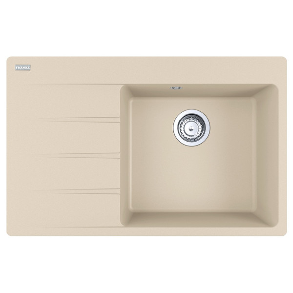 Мийка кухонна Franke Centro, фраграніт, прямокутник, з крилом, 780х500х200мм, чаша - 1, накладна, CNG 611-78 TL , бежевий