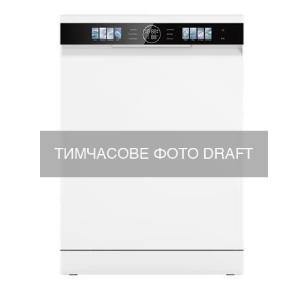 Посудомийна машина ARDESTO, 15компл., А+++, 60см, дисплей, інвертор, 3й кошик, гігієн.обробка, авт.відкр.дверей, білий
