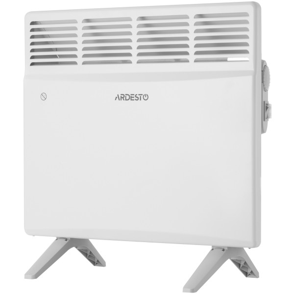 Конвектор електричний ARDESTO CH-1000MCW, 1000 Вт, 10 м2, закритий нагрів. елемент, IP24, мех. керування, білий