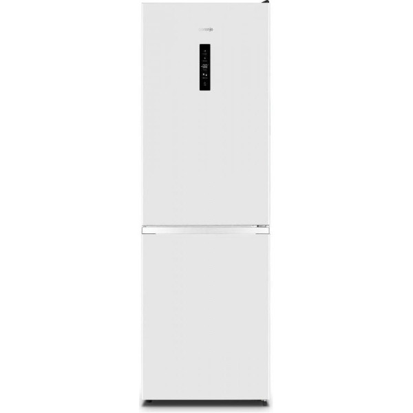 Холодильник Gorenje з нижн. мороз. камерою, 185х60х60см, 2 дв., Х- 207л, М- 93л, A++, NoFrost Plus, Fresh zone, Зовн. Диспл, білий