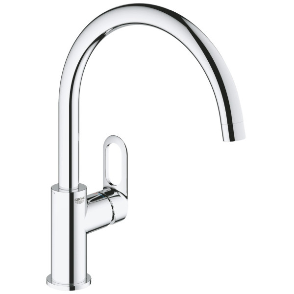Змішувач кухонний Grohe QuickFix Start Flow, довж.виливу - 223мм, поворотний, 1важіль, хром