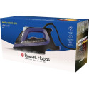 Праска Russell Hobbs Easy Store Pro, 2400Вт, 320мл, паровий удар -200гр, постійна пара - 50гр, зберігання шнура, керам. підошва, чорно-синій