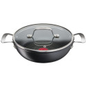 Сотейник з кришкою Tefal Unlimited, 26см, 2.5л, алюміній,скло, чорний