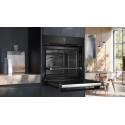 Духова шафа Siemens електрична, 71л, A+, дисплей, конвекція, піроліз, телескопічні направляючі, нержавіюча сталь
