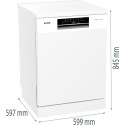 Посудомийна машина Gorenje, 16компл., A+++, 60см, дисплей, 3 кошика, AquaStop, білий