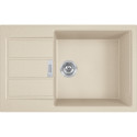 Мийка кухонна Franke Sirius 2 тектонайт, прямокут., з крилом, 780х500х200мм, чаша - 1, врізна, бежевий