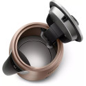 Електрочайник Philips Viva Collection 1.7л, метал, LED підсвітка, мідно-чорний