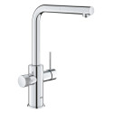 Змішувач для кухні Grohe Blue Pure Minta, довж.виливу - 223мм, поворотний/витяжний, 1+1 фільтр, хром