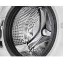 Пральна машина Haier фронтальна, 9кг, 1400, B, 45.2см, дисплей, пара, інвертор, люк сірий, прямий привід, білий