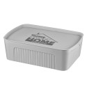 Ящик з кришкою для зберігання ARDESTO 45.5х31х14см, 13л, пластик PP, сірий