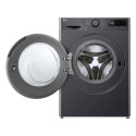 Прально-сушильна машина LG фронтальна, 9(5)кг, 1200, A, пара, 48см, дисплей, пара, інвертор, чорний