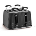 Тостер Sencor 1860Вт, підігрів, розморожування, 4 слоти, пластик, чорний