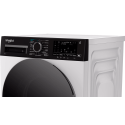 Пральна машина Whirlpool фронтальна, 8кг, 1400, C, 55см, дисплей, пара, інвертор, люк чорний, білий