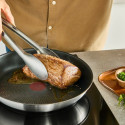 Сковорода ВОК Tefal Emotion+, 28см, нержавіюча сталь, бакеліт, чорний