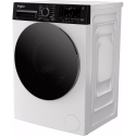 Пральна машина Whirlpool фронтальна, 8кг, 1400, C, 55см, дисплей, пара, інвертор, люк чорний, білий