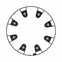 Бордюр садовий Cellfast UNIBORD, 4.5смх4м, 12 анкерів