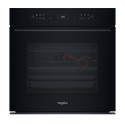 Духова шафа Whirlpool електрична, 73л, A+, дисплей, конвекція, піроліз, телескопічні напрямні, чорний