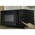 Мікрохвильова піч Gorenje, 20л, електр. керув., 800Вт, гриль, дисплей, 20 програм, інвертор, чорний