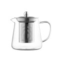 Заварник ARDESTO Gemini Milano 550мл, боросилікатне скло, нержавіюча сталь, прозорий
