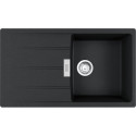 Мийка кухонна Franke Centro, фраграніт, прямокутник, з крилом, 860х500х200мм, чаша - 1, накладна, CNG 611-86, онікс