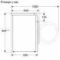 Пральна машина Bosch фронтальна, 10кг, 1600, A, 59см, дисплей, i-DOS, білий
