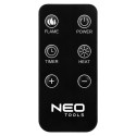Камін електричний, декоративний Neo Tools, 50/60Гц, 2000Вт, 2 режими, таймер, чорний 4.8кг