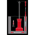 Насос дренажний Einhell Flutset GE-DP 7535 N LL ECO 750Вт, 18500л/год, вис. 9м, глиб. 7м, нержавіюча сталь, 5.7кг