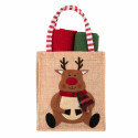 Подарунковий набір рушничків в мішечку ARDESTO Christmas Deer 38х63см, 2шт, 100% бавовна, червоний, зелений