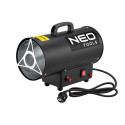 Теплова гармата газова Neo Tools, 15кВт, 110м2, 320м3/год, чорний, 4.34кг
