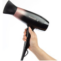 Фен Remington Rose Shimmer, 2200Вт, 3 режими, дифузор, іоніз-я, хол. обдув, чорно-рожевий
