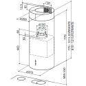 Витяжка Faber острівна, 37см, 1102м.куб/год, Cylindra Isola Ev8 X A37 Eln, нерж