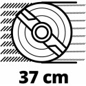 Газонокосарка акумуляторна Einhell PXC GE-CM 36/37 Li 36В(18+18) 37см 45л 25-75мм 14.3кг без АКБ та ЗП