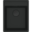 Мийка кухонна Franke Maris, фраграніт, прямокутник, без крила, 410х510х200мм, чаша - 1, врізна, MRG 610-37 TL, чорний матовий