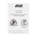 Вентилятор підлоговий 2E PowerWind 30A професійний, 30см, 60Вт, кнопки, двигун алюміній 100%, чорний